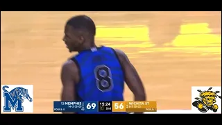 #13 Memphis vs Wichita State Basketball Game Highlights 1 14 2024