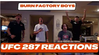 UFC 287 Adesanya vs Pereira 2 REACTIONS! | Burn Factory Boys react to UFC 287 |