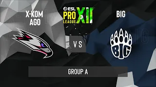 CS:GO - BIG vs. x-kom AGO [Dust2] Map 2 - ESL Pro League Season 12 - Group A - NA