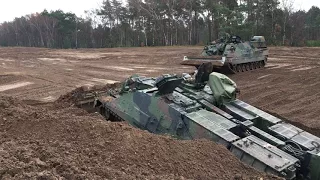 AEBV Kodiak’s making anti tank ditch.