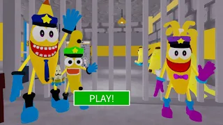 Banana Police Family Prison Run Escape! #barrysprisonrun #roblox