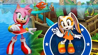 Sonic Dash: New Character Unlocked Cream & Amy Full Screen Gameplay..!!