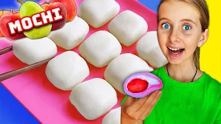 🍡 Melissa gătește MOCHI acasă 🎂 REȚETĂ simplă pentru un DESERT japonez 🧁