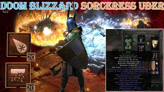 Diablo II Resurrected - Doom Blizzard Sorceress Build Uber Tristram