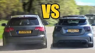 Audi RS3 vs Mercedes A45 AMG - SOUND BATTLE!