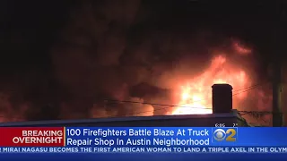 Truck Repair Shop Goes Up In Flames On West Side