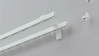 How to install IKEA VIDGA rail: Two track set