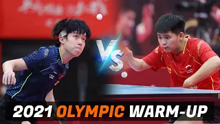 Wang Chuqin vs Lin Shidong | 2021 Chinese Warm-up for Olympic