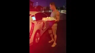 None Driver Pizza Delivery & Road Rage