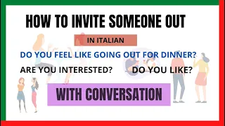 How to invite someone out in italian with english | Learnself lingua