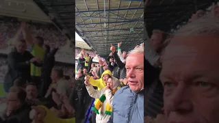 Norwich goal celebration against Ipswich.