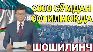 ШОШИЛИНЧ 6000 СЎМДАН СОТИЛМОҚДА БАРЧА ОГОХ БЎЛСИН ТАРҚАТИНГ