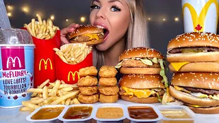 ASMR MOST POPULAR FOOD AT MCDONALDS BIG MAC, OREO MCFLURRY, NUGGETS, CHICKEN SANDWICH, FRIES MUKBANG