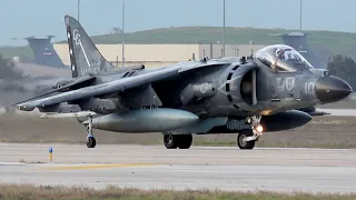 "VMA-231 AV-8B Harrier II Squadron at Lackland AFB: UP Close Taxing and Takeoff