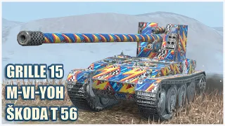 Grille 15, M-VI-Yoh & Škoda T 56 • WoT Blitz Gameplay