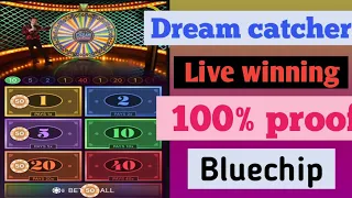 Todays my live winning from dream catcher game in bluechip casino app !! 100% proof live proof !!