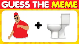 Guess The MEME by Emoji | Wednesday, Skibidi Toilet, The Rock, IshowSpeed, Skibidi Dom Dom Yes Yes