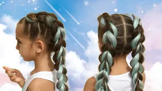 KANEKALON HAIRSTYLES 💞 BRAIDS FOR GIRLS / PEINADO CON KANEKALON 💞 TRENZAS PARA NIÑAS