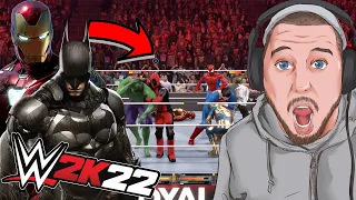 WWE 2K22 | Marvel vs DC Royal Rumble 30 Superheroes and Villains