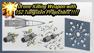 (Part 1) Drone Killing Weapon: Rheinmetall Air Defence AHEAD Ammunition | Penetration Simulation