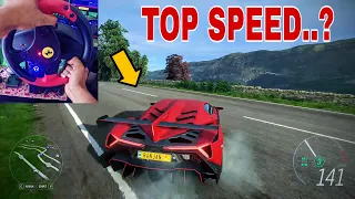 Noob Plays Forza Horizon 4 Lamborghini Veneno (Thrustmaster Steering Wheel + Paddle Shifter)