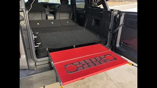 Bronco Sliding Tailgate/Shelf and Cargo Floor Leveling System