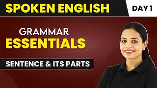 Sentence and Its Parts - Grammar Essentials (Day 1) | Spoken English Course📚