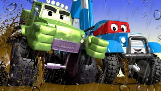 Videa s náklaďáky pro děti - Superdžíp - Supernáklaďák ve Městě Aut