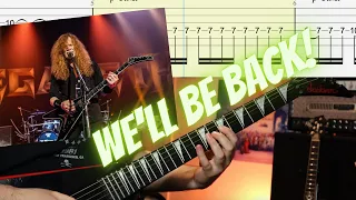 Megadeth - We'll Be Back Guitar Cover with Tabs (Dave Mustaine's Guitar parts)