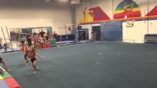 Gymnastics Floor routine choreography.                       Chicago- Allie Jacobs Level 8