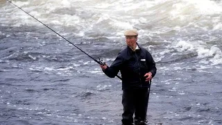 Salmon Run With Jack Charlton (salmon fishing ireland)