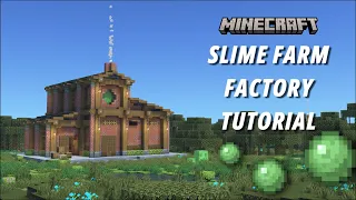 Minecraft Slime Farm Factory Tutorial [Aesthetic Farm] [Java/Bedrock Edition] [1440p HD]