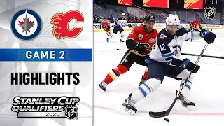 NHL Highlights | Jets @ Flames, GM2 - Aug. 3, 2020