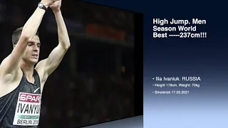 Ilya Ivaniyk (Russia), High Jump, Season Best - 237cm!
