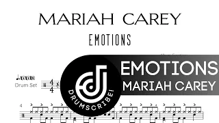 Mariah Carey - Emotions (Drum transcription) | Drumscribe!