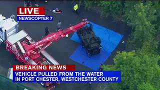 Car pulled from water in Port Chester