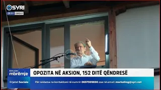 Qytetarët tubim në mbështetje të liderit të opozitës Sali Berisha (01.06.2024)