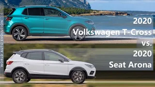 2020 Volkswagen T-Cross vs 2020 Seat Arona (technical comparison)