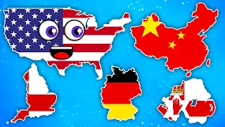 Discover The MOST Powerful Countries In The World! | Geography Songs For Kids | KLT Geography