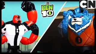 Ben 10 Toy Play | Recreação de batalha! | Ben 10 em Português Brasil | Cartoon Network