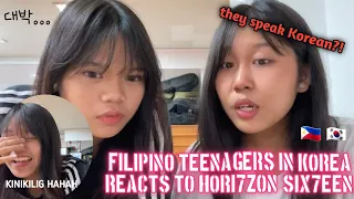 Filipino teenagers in Korea REACTS TO “SIX7EEN” BY HORI7ON | ANG GALINGGG!! | Gail Unnie