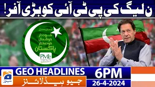 Geo News Headlines 6 PM | 26th April 2024