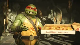 Injustice 2 TMNT All Supermove Intros | All victory Outros