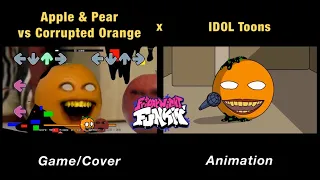 Corrupted Annoying Orange VS Apple & Pear “SLICED” | Come Learn With Pibby x FNF Animation x GAME