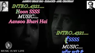 Aansoo Bhari Hai Ye Jeevan Ki Karaoke With Scrolling Lyrics Eng. & हिंदी