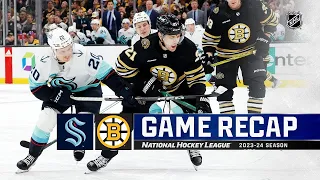 Seattle Kraken vs Boston Bruins | February 15, 2024 | Game Highlights | NHL Regular Season