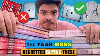 DON'T Buy These⚠️ If You Are A 1st YEAR MBBS Student🔥| 1st Year Medical Accessories↑