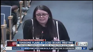 Parents upset at board meeting