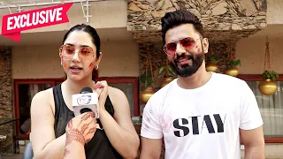 Rahul Vaidya And Disha Parmar FIRST HOLI After Daughter Navya Born | Ankita Lokhande Holi Party 2024