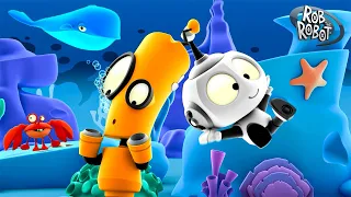 Rob and Friends Learn about Animals Under the Sea! 🐠 | Rob The Robot | Preschool Learning